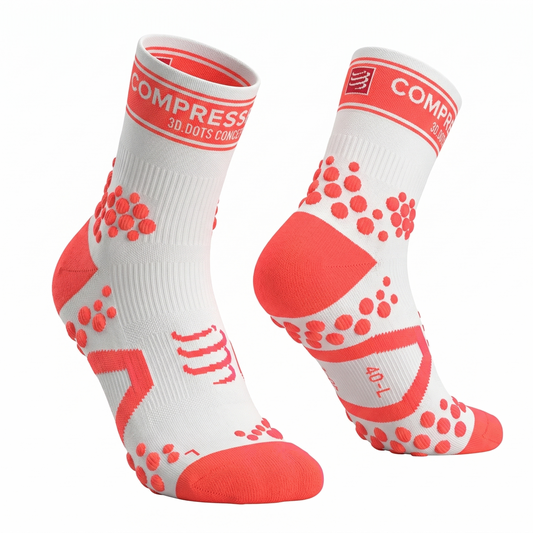 Pro Racing Socks V2 Run Hi Socks White-Orange