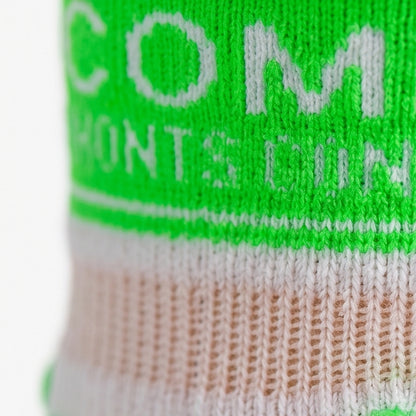 Pro Racing Socks V2 Run Hi White-Green