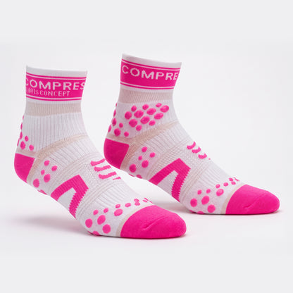 Pro Racing Socks V2 Run Hi White-Pink