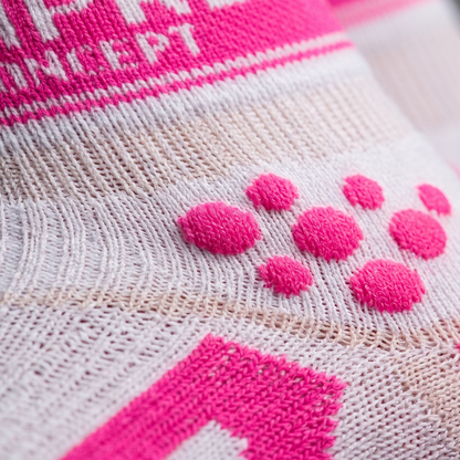 Pro Racing Socks V2 Run Hi White-Pink