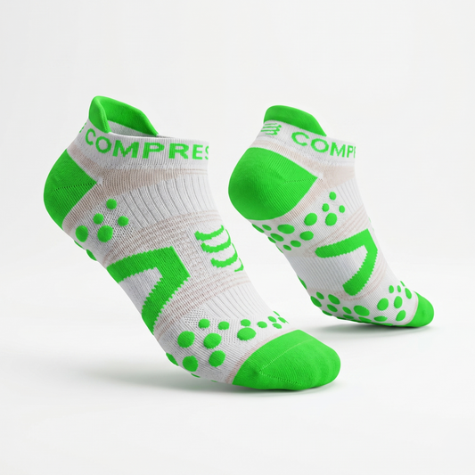 Pro Racing Socks V2 Run Lo White-Green