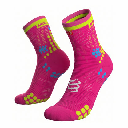 Racing Socks V3.0 Running High Fluo-Pink