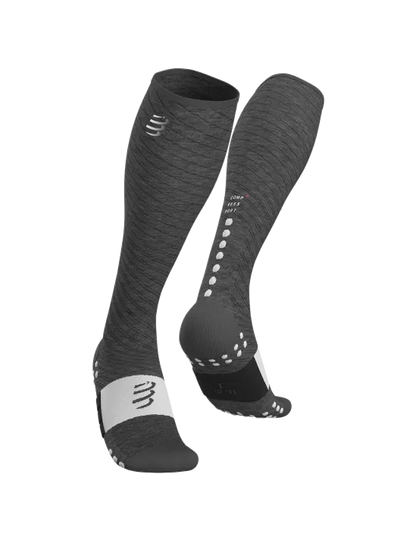 Medias Deportivas Compressport Full Socks Recovery - Grey Melange