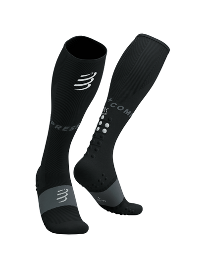 Medias Deportivas Compressport Full Socks Oxygen - Negro T1