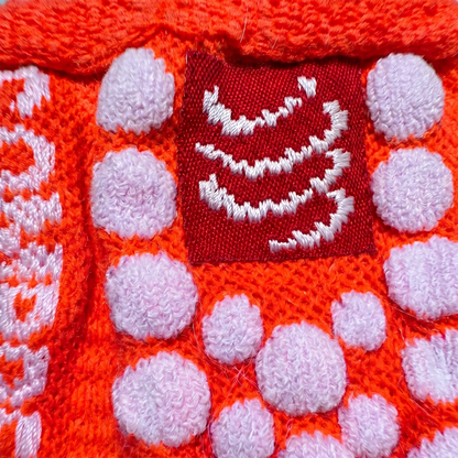 Sweat Band 3D.Dots Fluo Orange