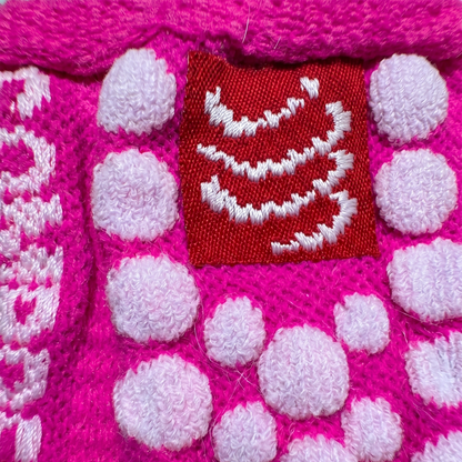 Sweat Band 3D.Dots Pink-White