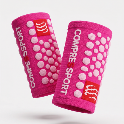 Sweat Band 3D.Dots Pink-White