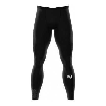 Mallas Compressport Trail Running Under Control Full Tights - Negro T4