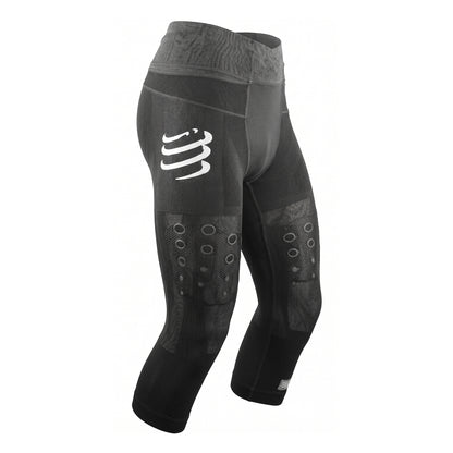 Pantalón Compressport Trail Pirate 3/4 Mujer - Black T1