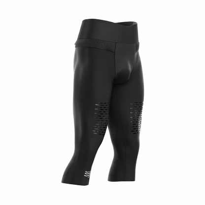 Pantalón Compressport Trail Run Pirate 3/4 - Black