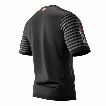 Training Tshirt Swim Bike Run Black