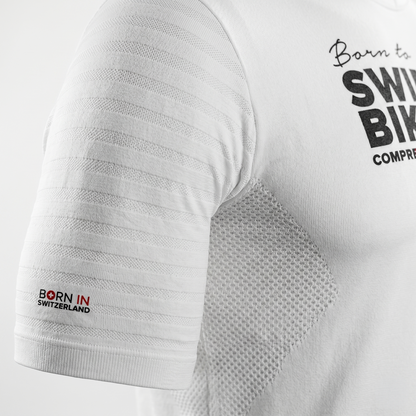 Training Tshirt Swim Bike Run White