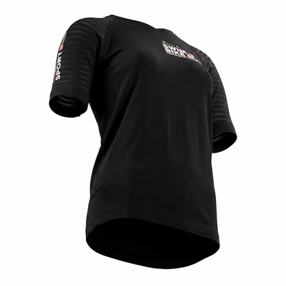Training Tshirt Wmn Swim Bike Run Black