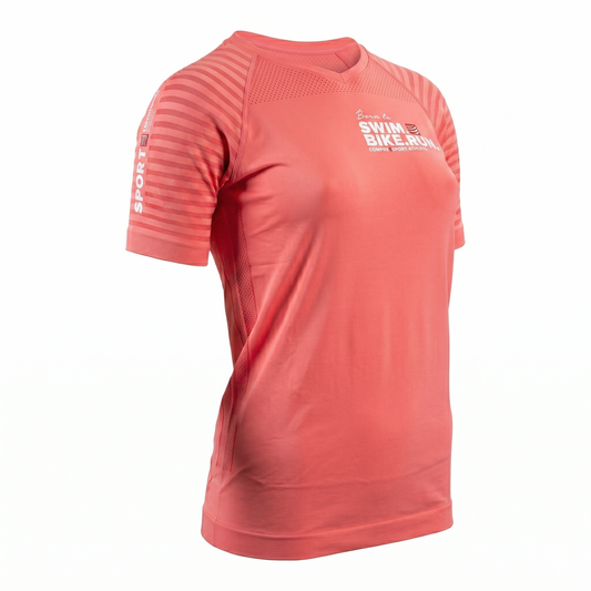 Training Tshirt Wmn Swim Bike Run Pink