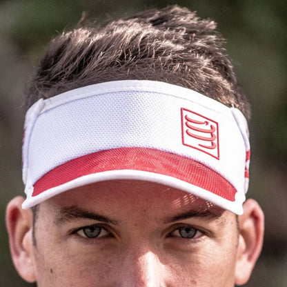 Visor Compressport Spiderweb Ultralight - Red White