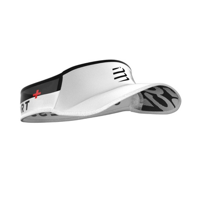 Visor Multisport Blanco De Máxima Protección Solar Compressport