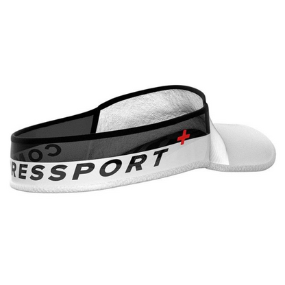 Visor Multisport Blanco De Máxima Protección Solar Compressport
