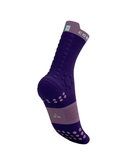 Medias Compressport Pro Racing Socks V4.0 Trail - Purple Grape
