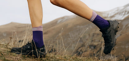 Medias Compressport Pro Racing Socks V4.0 Trail - Purple Grape