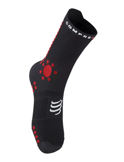 Medias Compressport Pro Racing Socks V4.0 Trail - Black Red