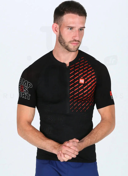 Camiseta Compressport Trail Running Postural SS Top Negro