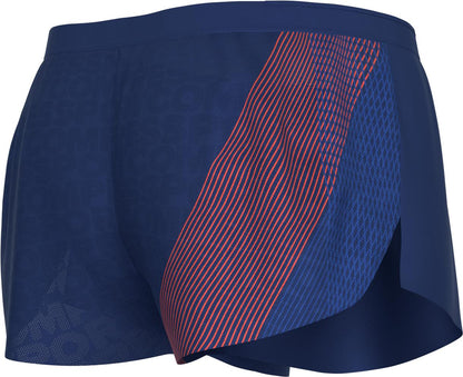 Shorts Compressport Racing Split Hombre - Azul S