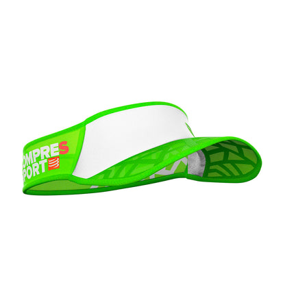 Visor Compressport Spiderweb Ultralight - White Green