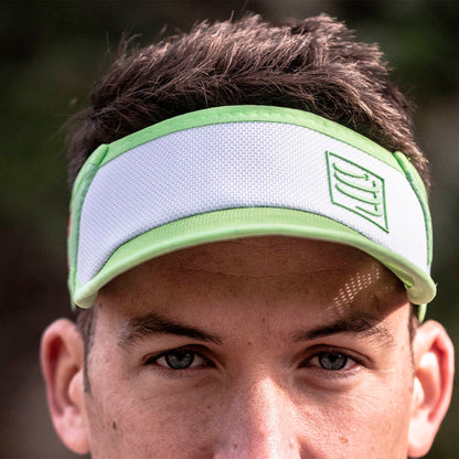 Visor Compressport Spiderweb Ultralight - White Green