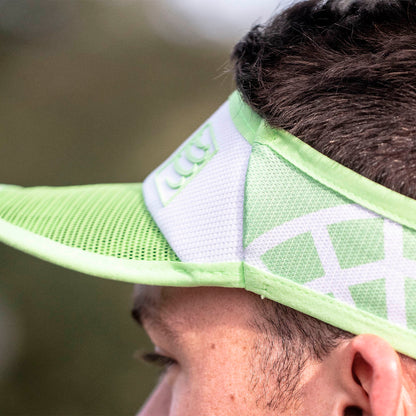 Visor Compressport Spiderweb Ultralight - White Green