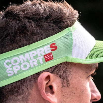 Visor Compressport Spiderweb Ultralight - White Green