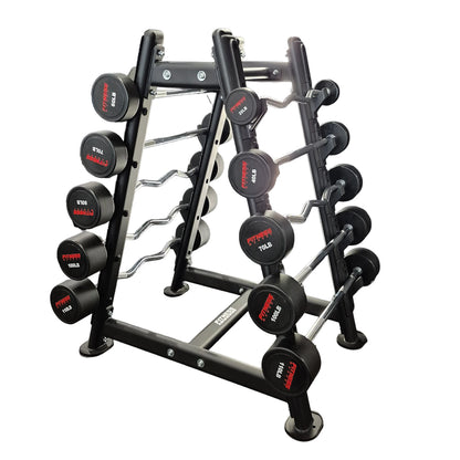 Rack para Barras Fitness Market - Curvas y Rectas