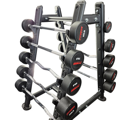Rack para Barras Fitness Market - Curvas y Rectas