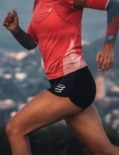 Shorts Compressport Performance Overshort Mujer - Negro L