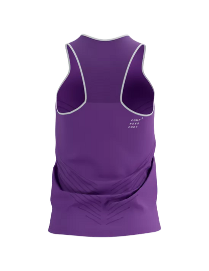 Camiseta Compressport Performance Singlet Mujer - Lilac