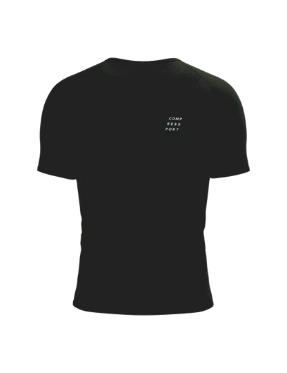 Camiseta Compressport Performance SS Hombre - Black White