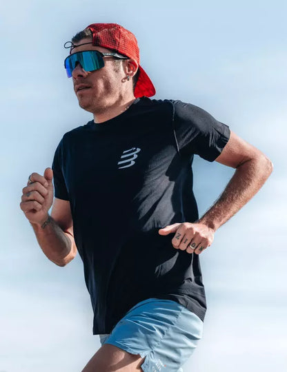Camiseta Compressport Performance SS Hombre - Black White