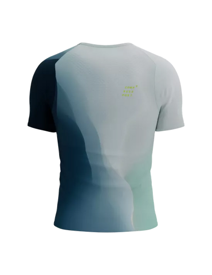 Camiseta Compressport Performance SS Hombre - Niagara Blue