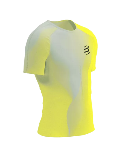 Camiseta Compressport Racing SS Hombre - Safe Yellow